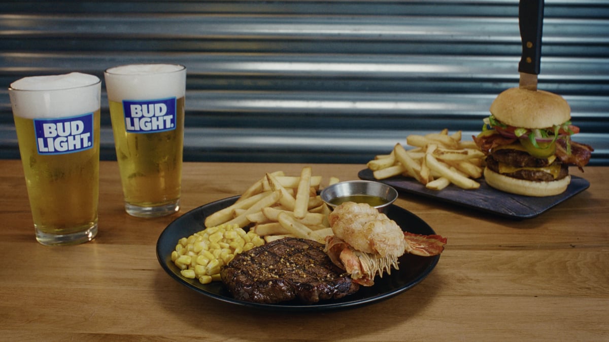 A close-up shot of a delicious Chuck’s Roadhouse meal.