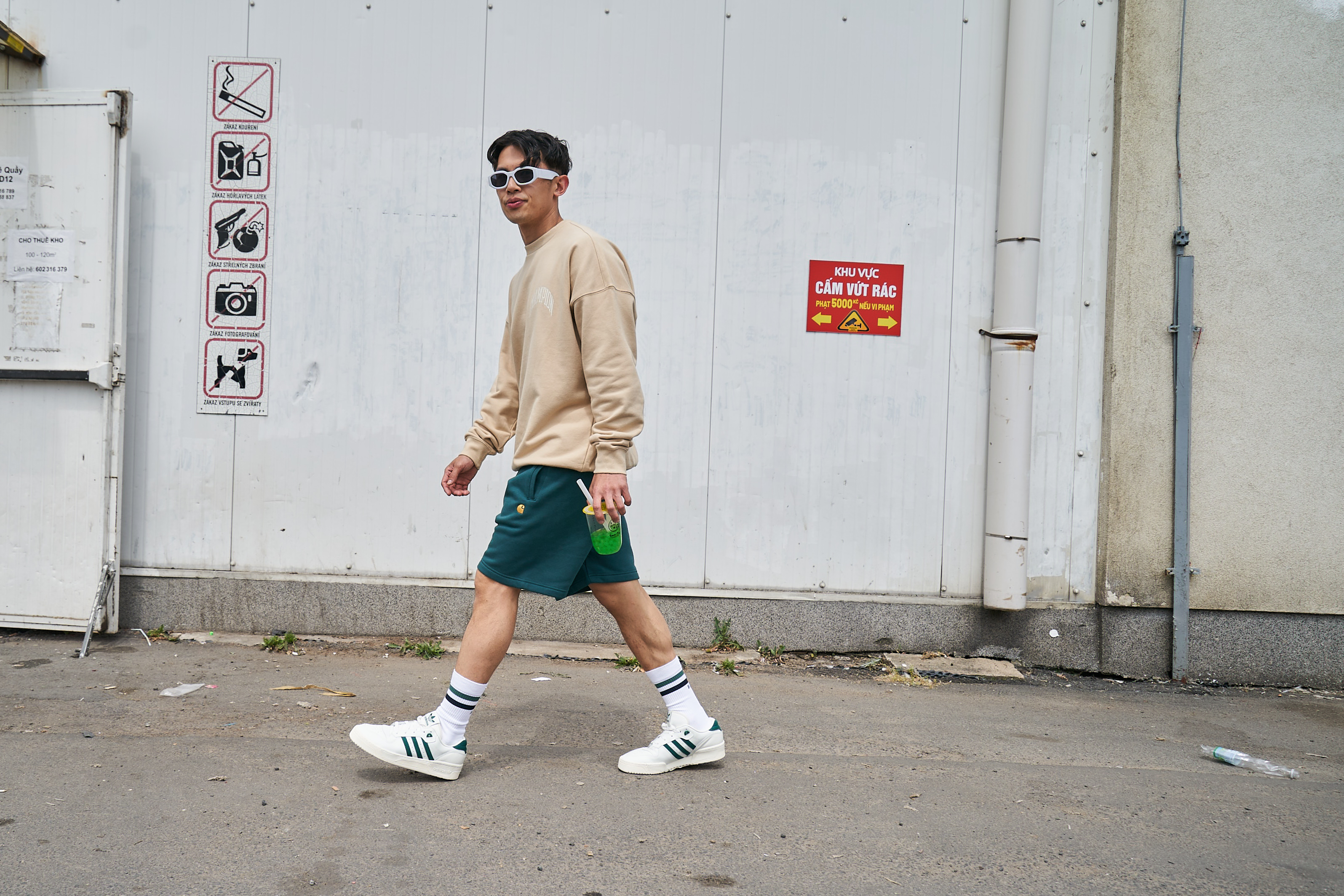 Stylish man wearing sunglasses.